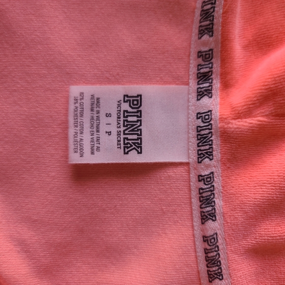 Victoria's Secret 'PINK' Velour Zip-Up Sweater Size S - Picture 4 of 6